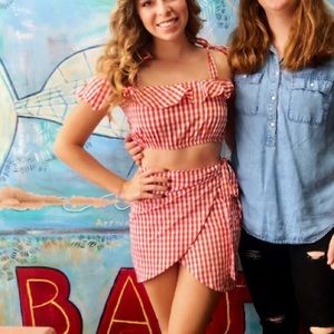 Gingham Summer Skirt Set